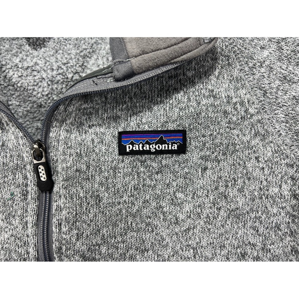 Patagonia Women's Med Better Sweater 1/4 Zip Pullover Big Sky Montana Gray 25618 - Picture 5 of 11